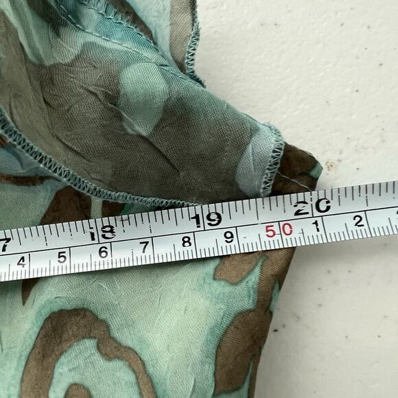 VTG Breakin' Loose Dress Sz 16 Cracked Glass Knit V Neck Bias cut Fairy Ruffles - Picture 11 of 16